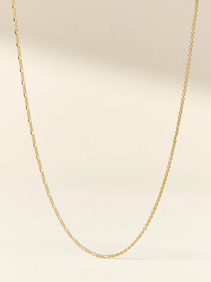 Gold Mixed Media Chain Necklace for wholesale by Claspe