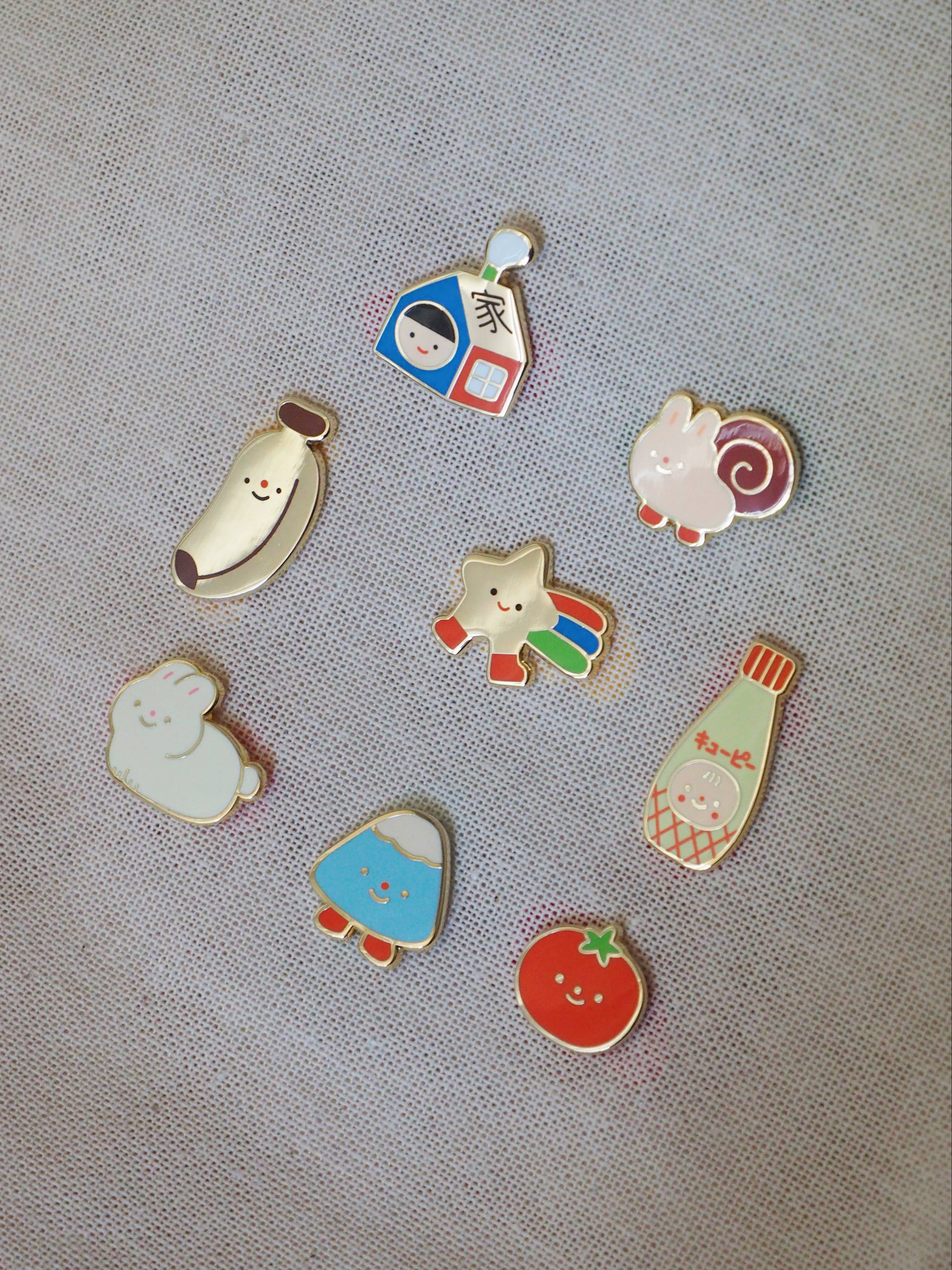 natamori – Alfinete/botão de lapela por atacado – alfinete de esmalte • maionese kewpie3