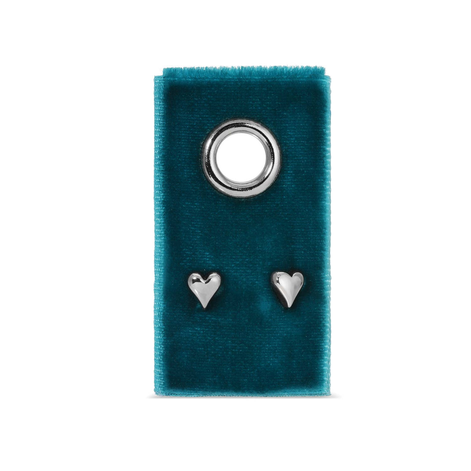 Splendid Iris - Wholesale Stud/Post Earrings - Simple Heart Studs On Velvet Gift Tag2