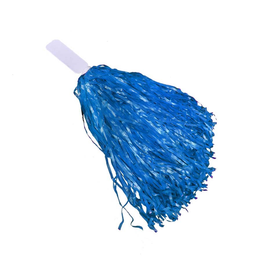 Windy City Novelties - Wholesale Pom Poms - 16" Blue Cheerleading Pom Poms - 40g with 400-500 Streamers1