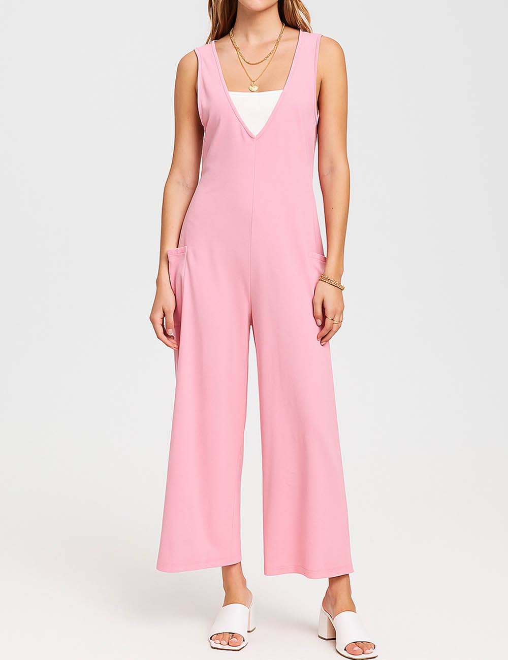 Sweetkama - Wholesale Jumpsuit - Women's - Ladies Two Shoulder Overalls Solid Daily Jumpsuit SKJ238411