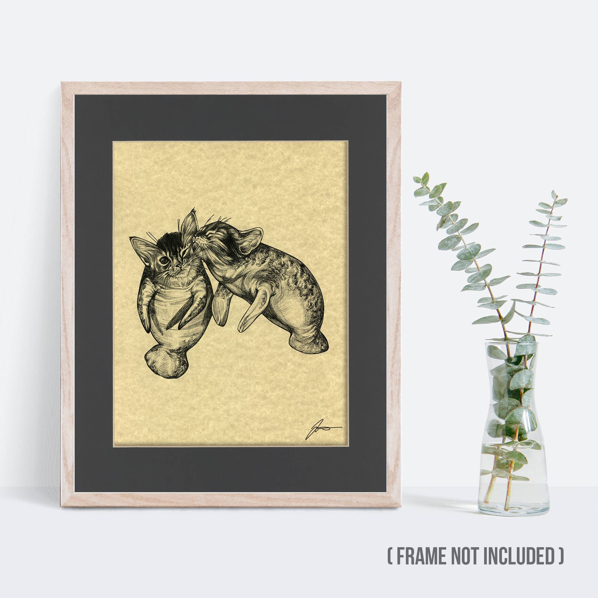 Whatif Creations - Wholesale Art Print - Manakittens 11x14" Parchment Print1