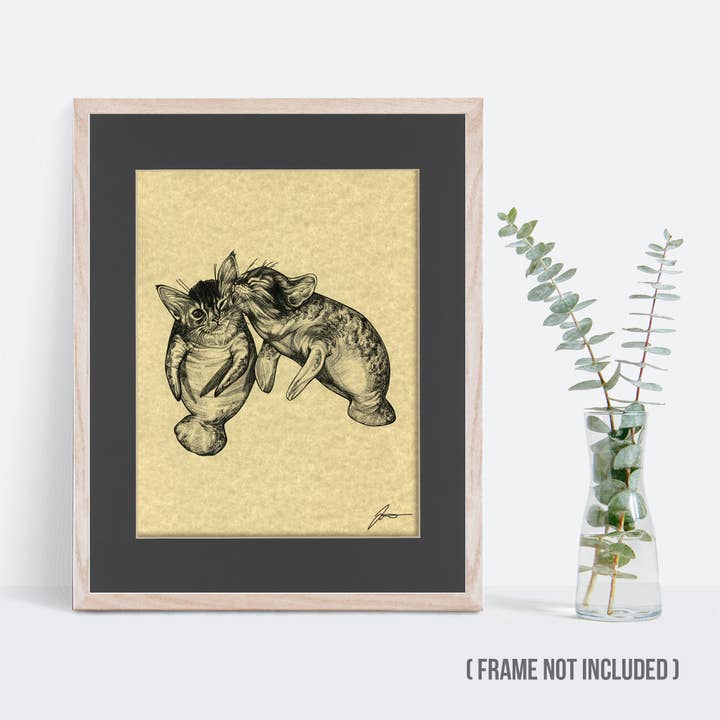 Whatif Creations - Wholesale Art Print - Manakittens 11x14" Parchment Print1