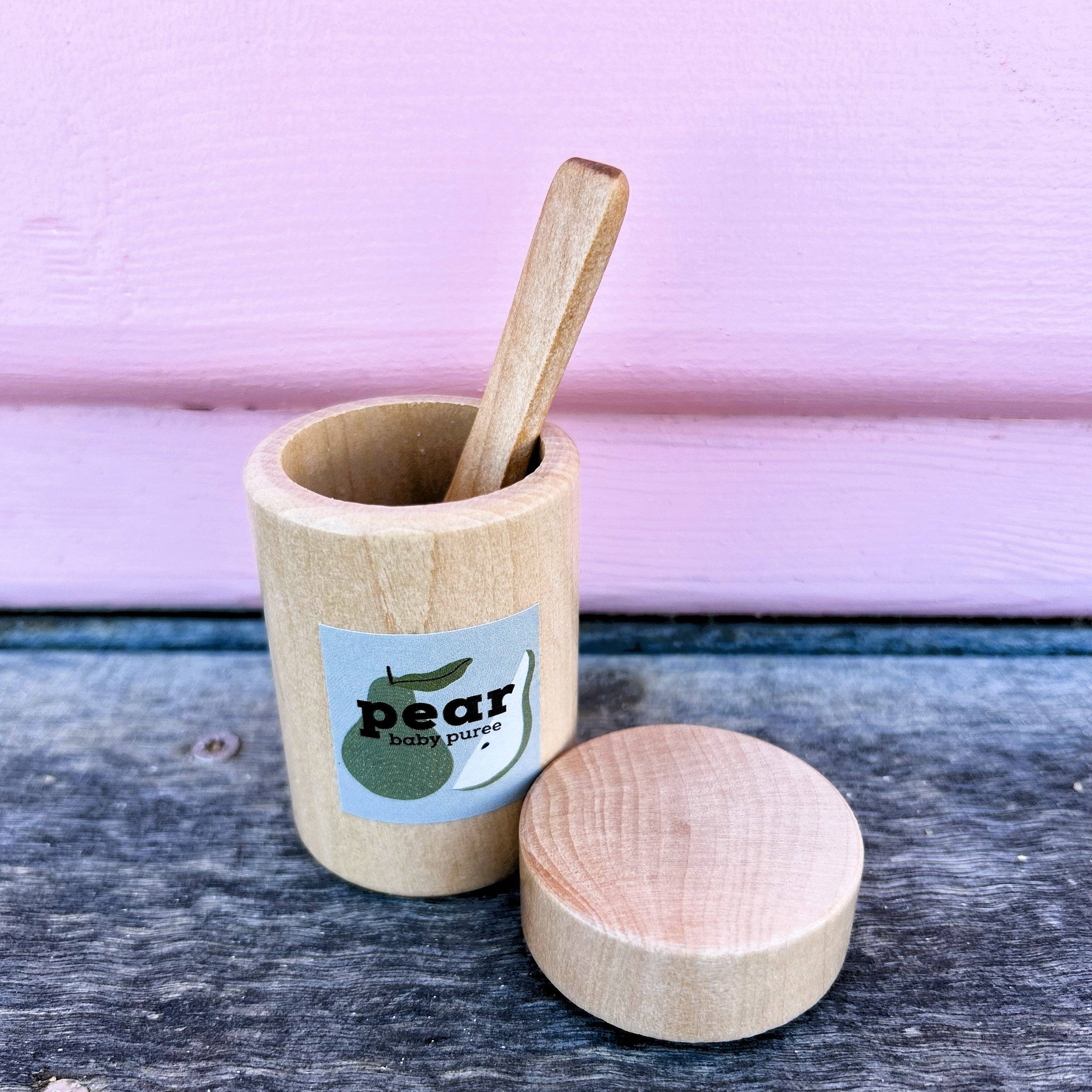 Make Me Iconic - Wholesale Wood Toy - Kids - WOODEN TOY -  LOOSE CHANGE DOLL FEEDING PEAR PUREE9