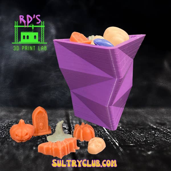 Origami Triangle Vase With Gothic Wax Melts for wholesale by SULTRY CLUB CANDLES
