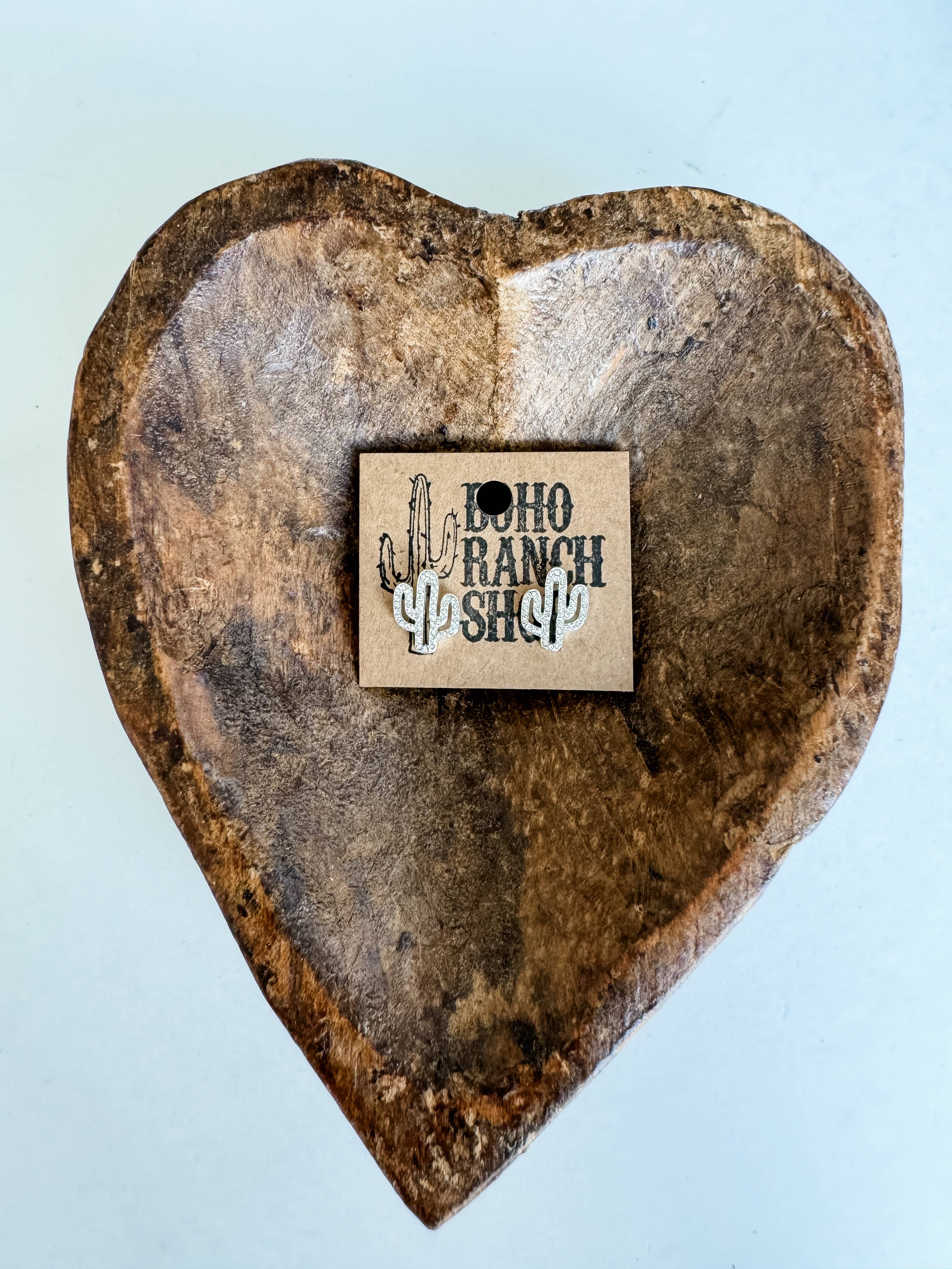 Boho Ranch Shop – wholesale Stud/post earrings – Western cut out paved Stud earrings - cowboy boots hat bow 4