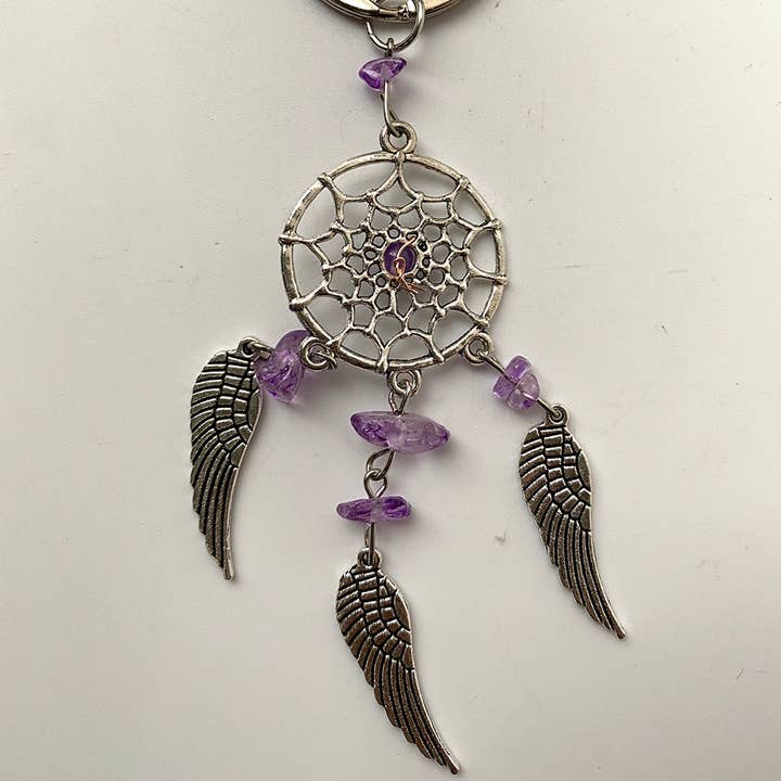 VIE - Wholesale Keychain - Women's - Dream Catcher Crystal Keychain, 12x5cm