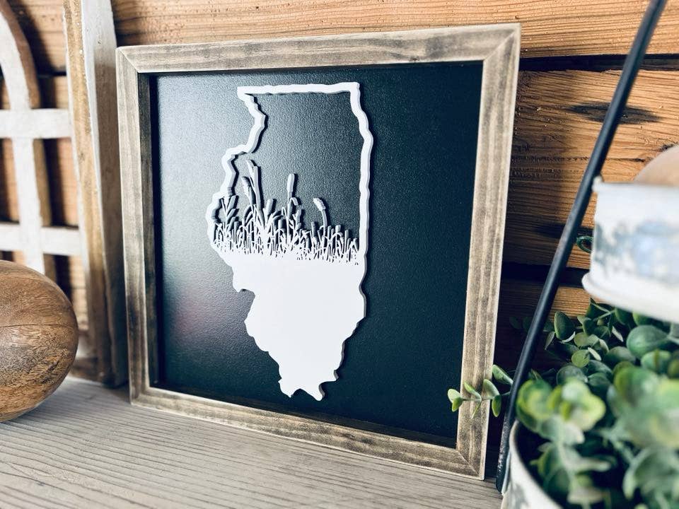 The Farmer's Wife – Sinal por atacado – Sinal de Illinois com Relva da Pradaria1