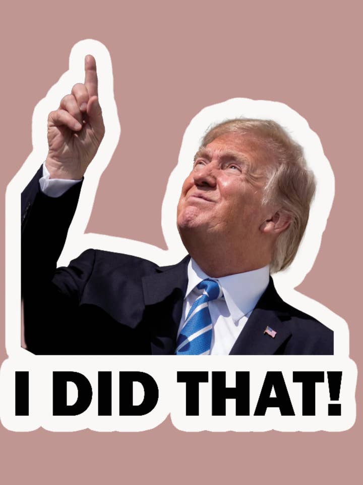 Trump Jeg Gjorde Det Klistermærker for engroshandel hos Kennidi Co.