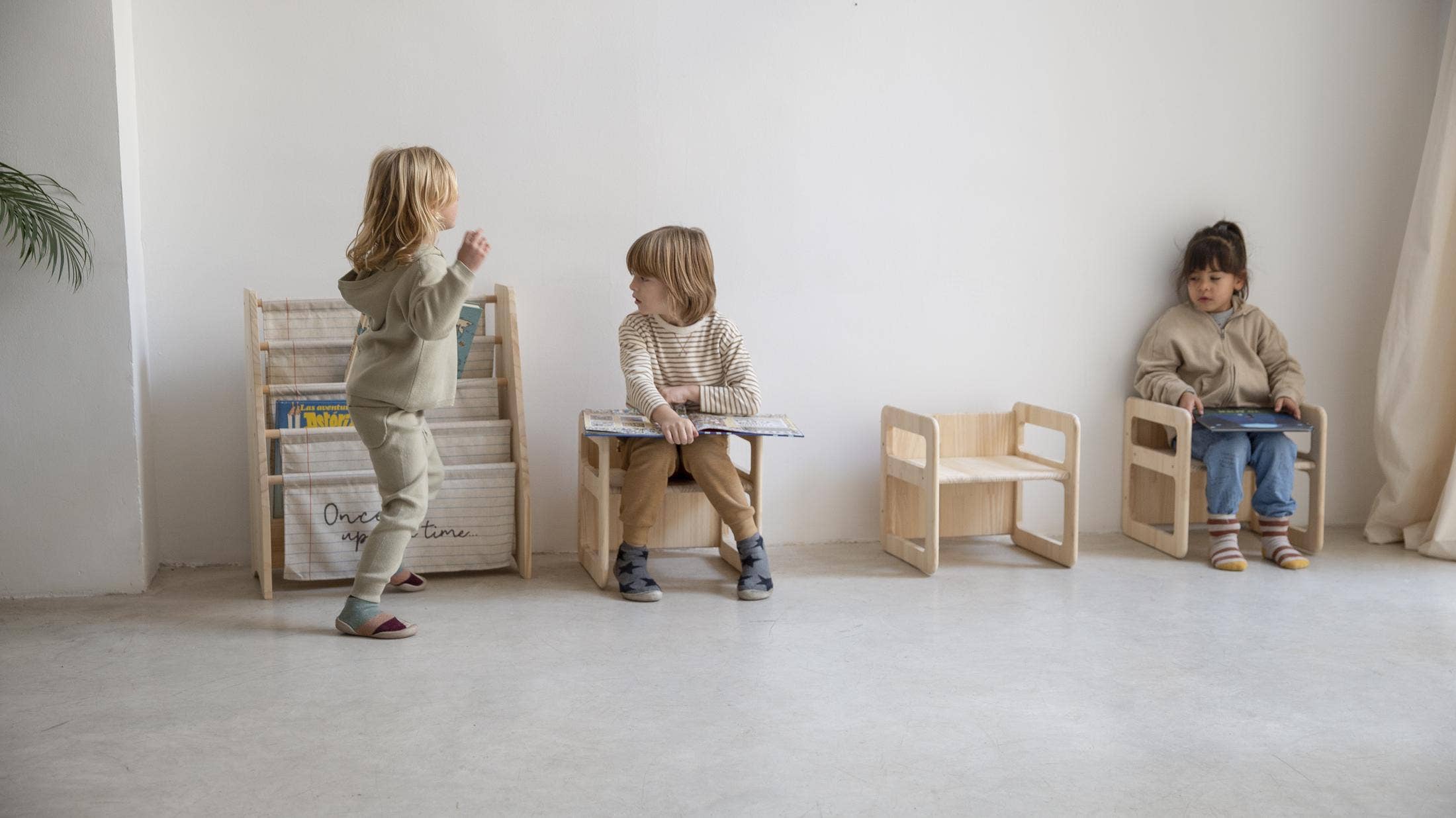 Really Nice Things - Wholesale Chair - Kids - Set of 2 natural pine wood chairs Montessori4