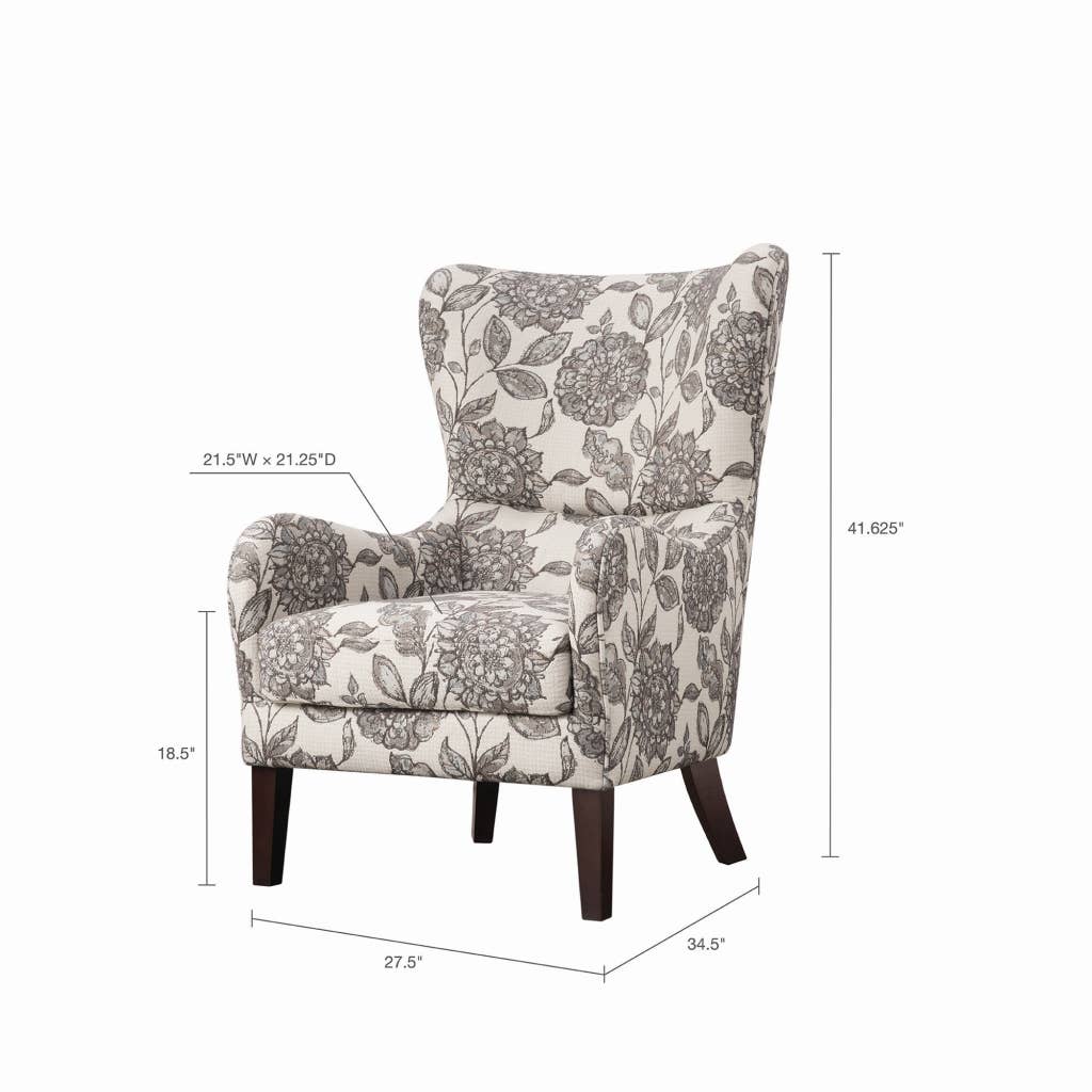 Olliix - Wholesale Chair - Floral High Wingback Chic Accent Chair *4