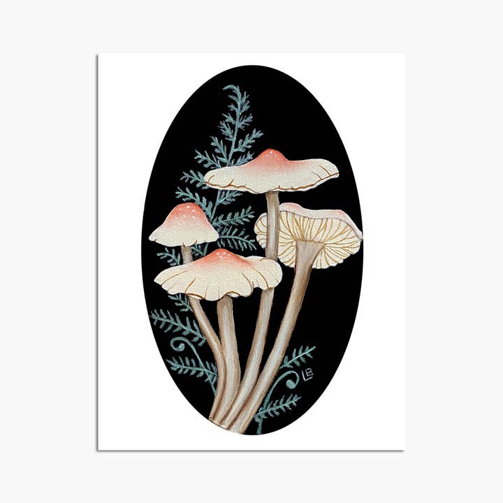 Tirage artistique Creamsicle Mushroom pour la vente par The Art of Lea Barozzi