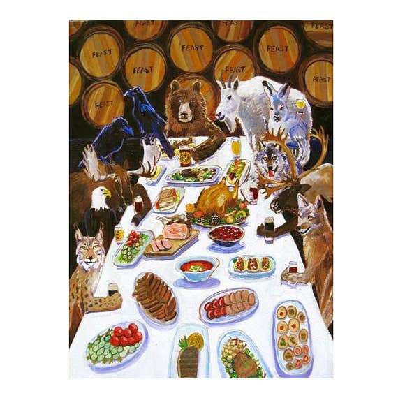 Feast Print, Alaska Animals for wholesale by Real Art Is Better