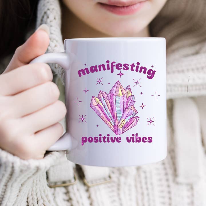 Manifestation Mug for wholesale by F&RDesign