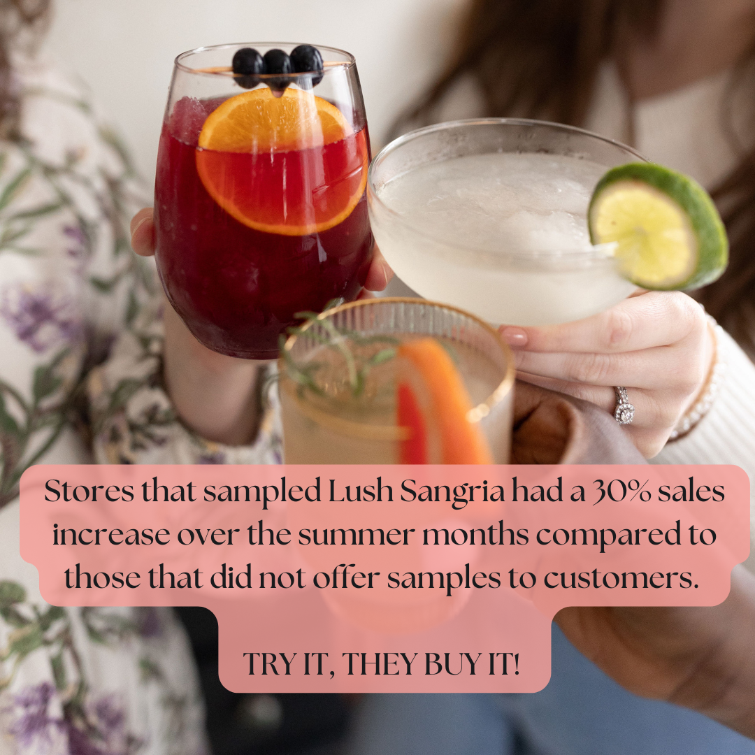 Lush Wine Mix - Vente Mélange/sirop pour cocktails - Kit Sangria 32 CT + Kit de Dégustation GRATUIT1