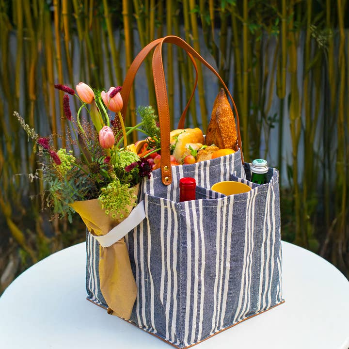 Heavy Canvas Tote Bag | Reusable Multi-Pocket Market Tote  and other Purchase Wholesale reusable totes. Free Returns & Net 60 Terms on Faire trending on Faire.