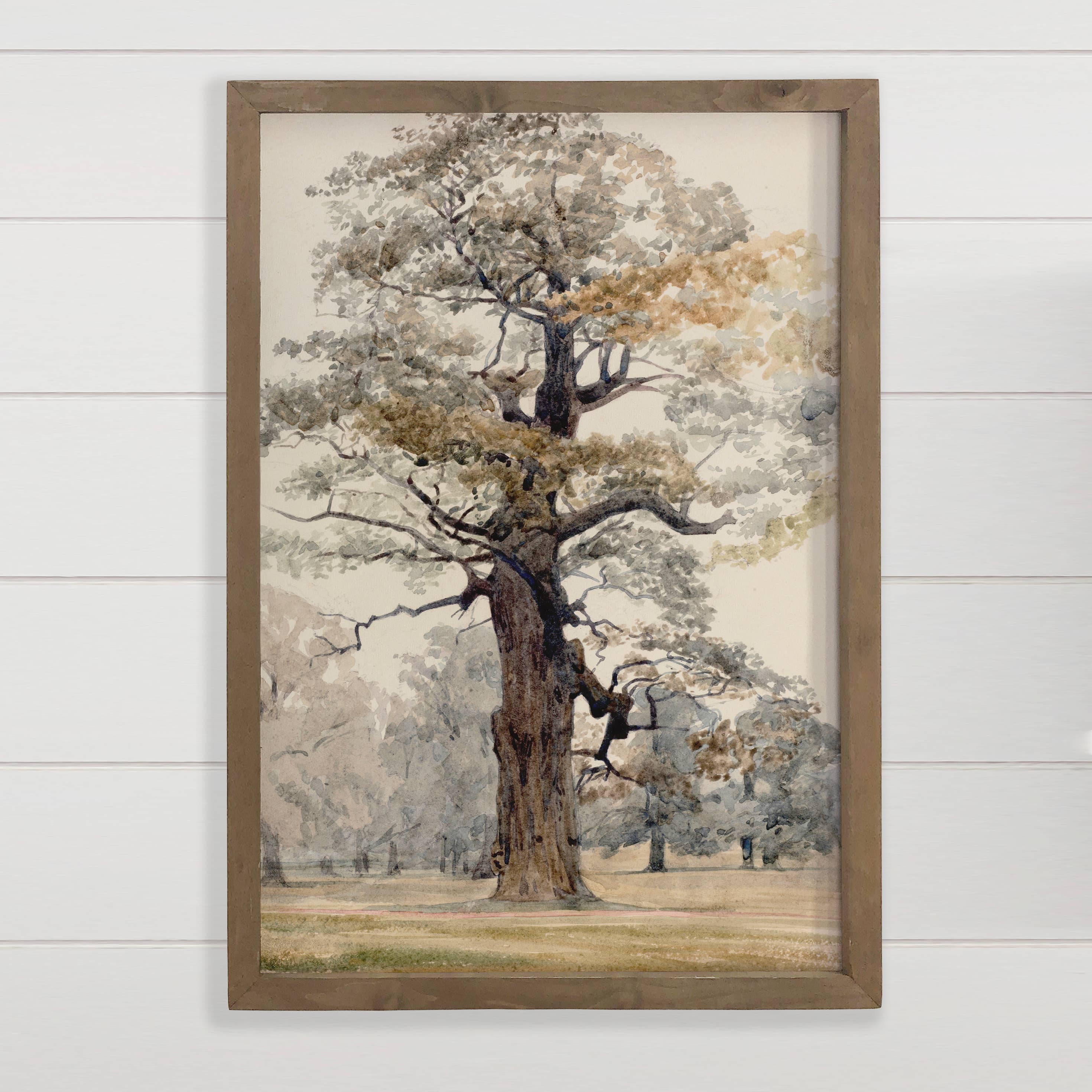 Hangout Home - Wholesale Art print - Grand Oak Tree - Framed Nature Wall Art - Lake House Decor0