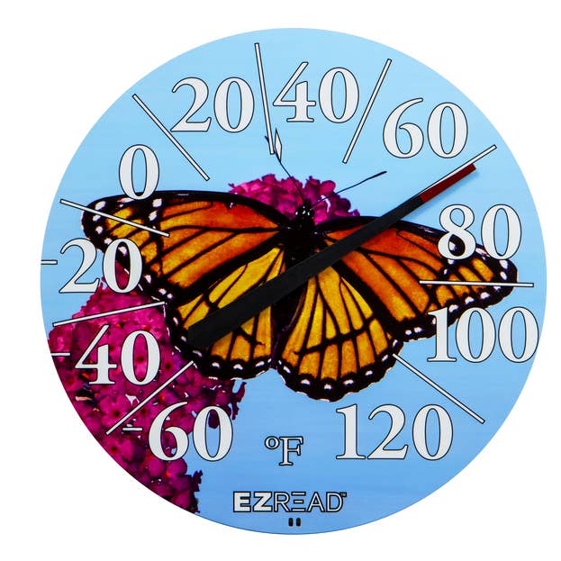 12.5" Dial Thermometer - Butterfly for wholesale by Headwind Consumer Products