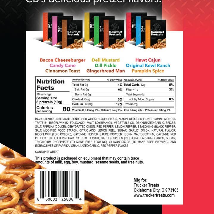 Trucker Treats - Wholesale Pretzels - CB Black Label Hawt Cajun 5,3 oz3