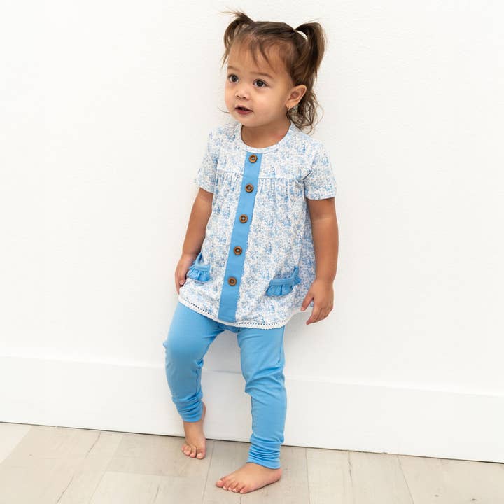 Lexi Bambus Kurzarm-Tunika + Leggings-Set für den Großhandel von Laree + Co.