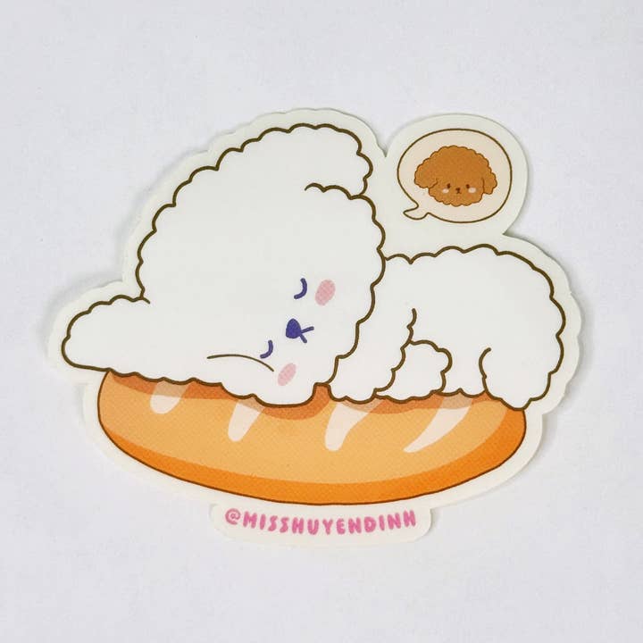 Autocollant Bibo Baguette pour la vente par Huyen Dinh
