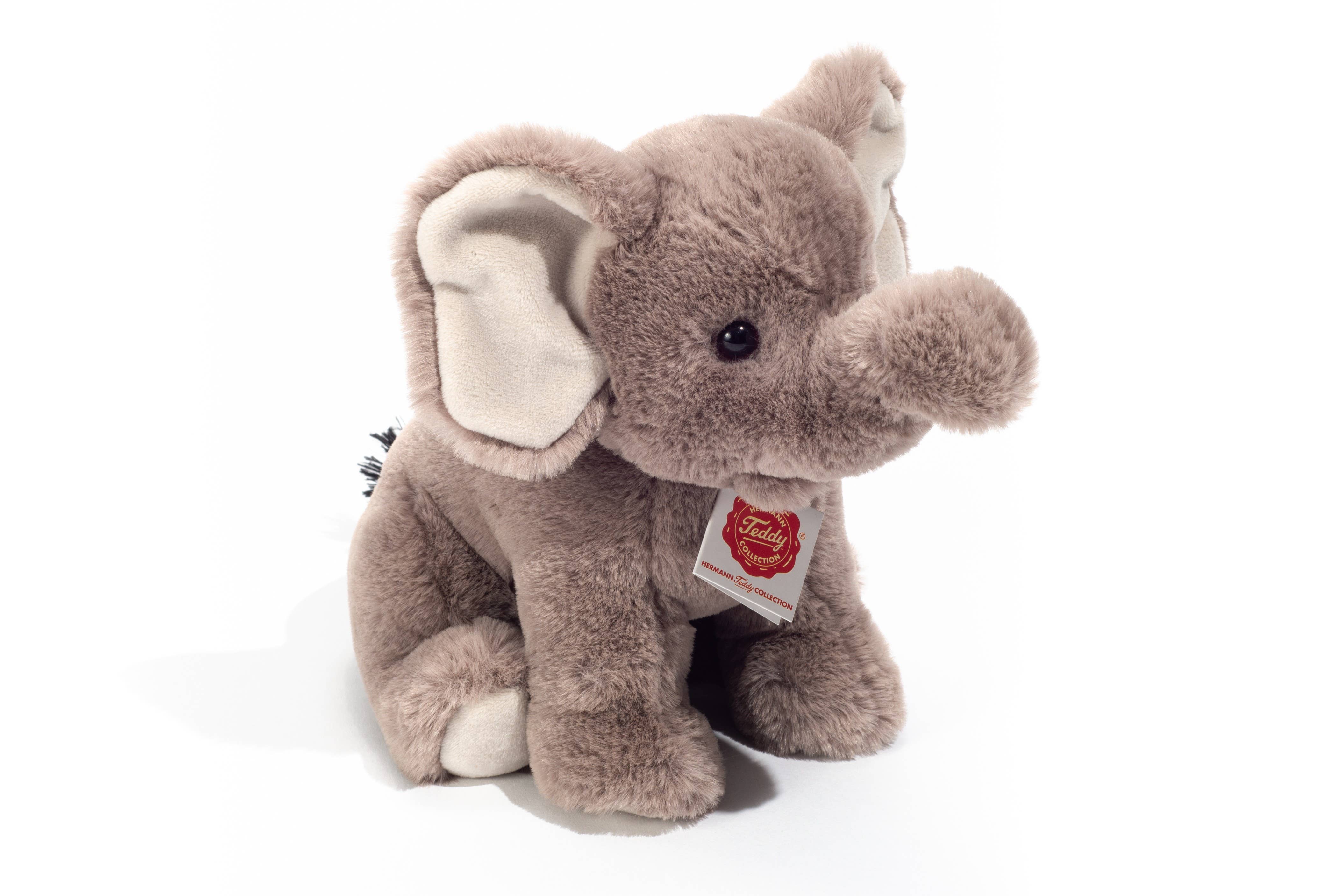 Teddy Hermann - Wholesale Stuffed/Plush Toy - Kids & Baby - Elephant sitting 25 cm - plush toy - soft toy3