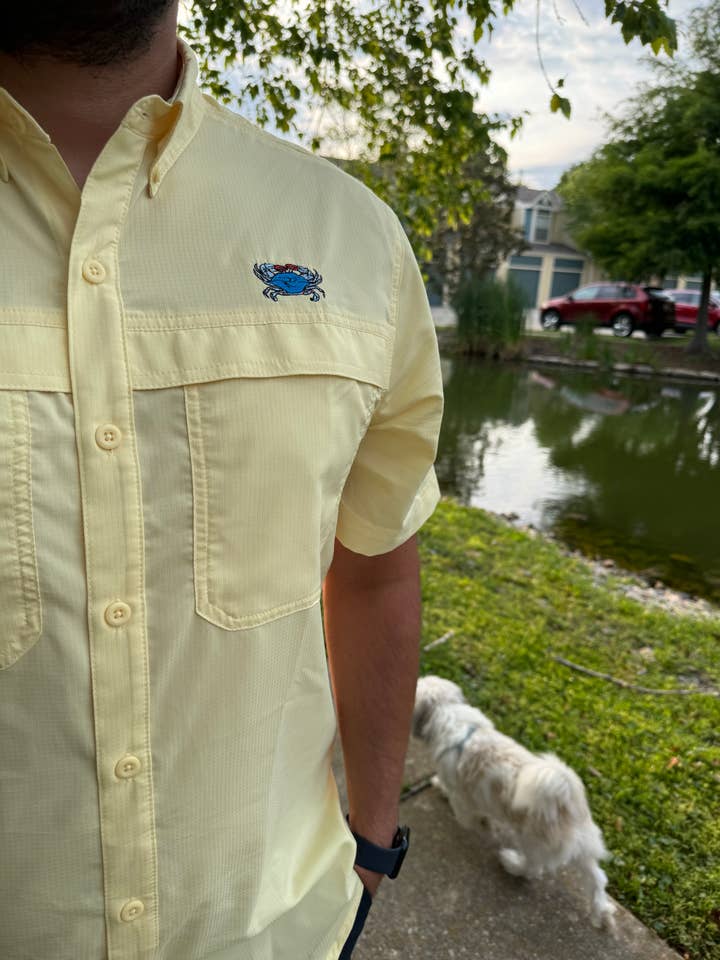 WHEREable Art, LLC - Wholesale Button Down Shirt - Unisex - Men's Sun Protection Fishing Shirts