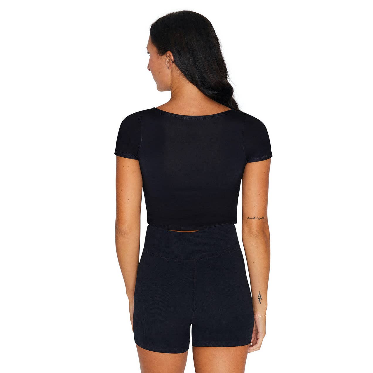 Lojo Collegiate Apparel – Engroshandel T-shirt med print - Dame – Iowa Hawkeyes Sort Babydoll T-shirt1