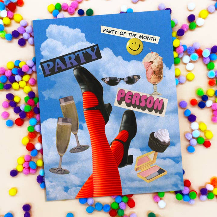 Greenwich Letterpress - Wholesale Birthday Card - PARTY PERSON1