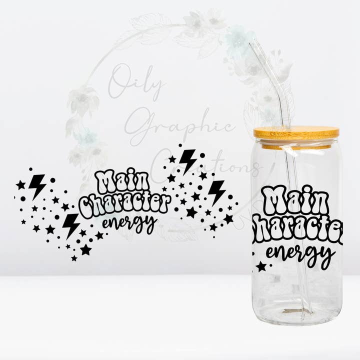 Main Character-16oz UV DTF Wrap for wholesale by Oily Graphic Creations