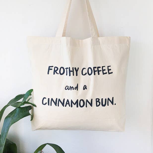 What Ted Wore – wholesale Tote bag – Unisex – The Coffee and Cinnamon Bun Tote Bag0