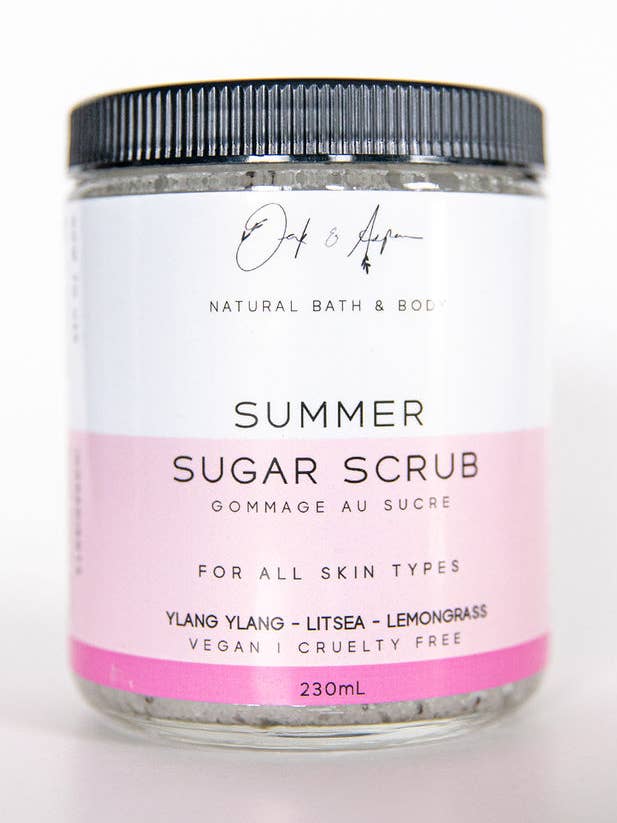 Sugar Scrub: Summer for wholesale by Oak & Aspen Soapery