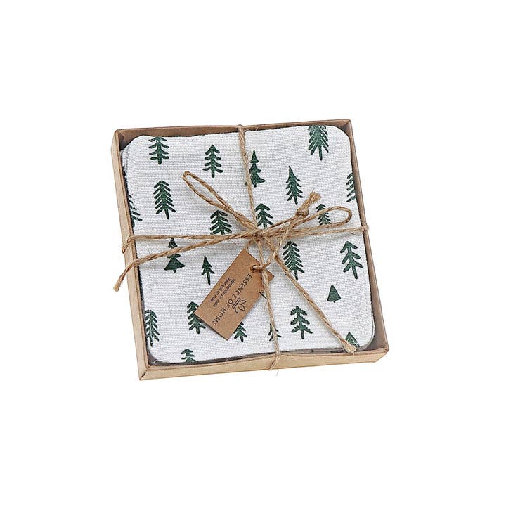 Multi Posavasos con estampado cuadrado de 6 piezas de venta al por mayor en Faire1