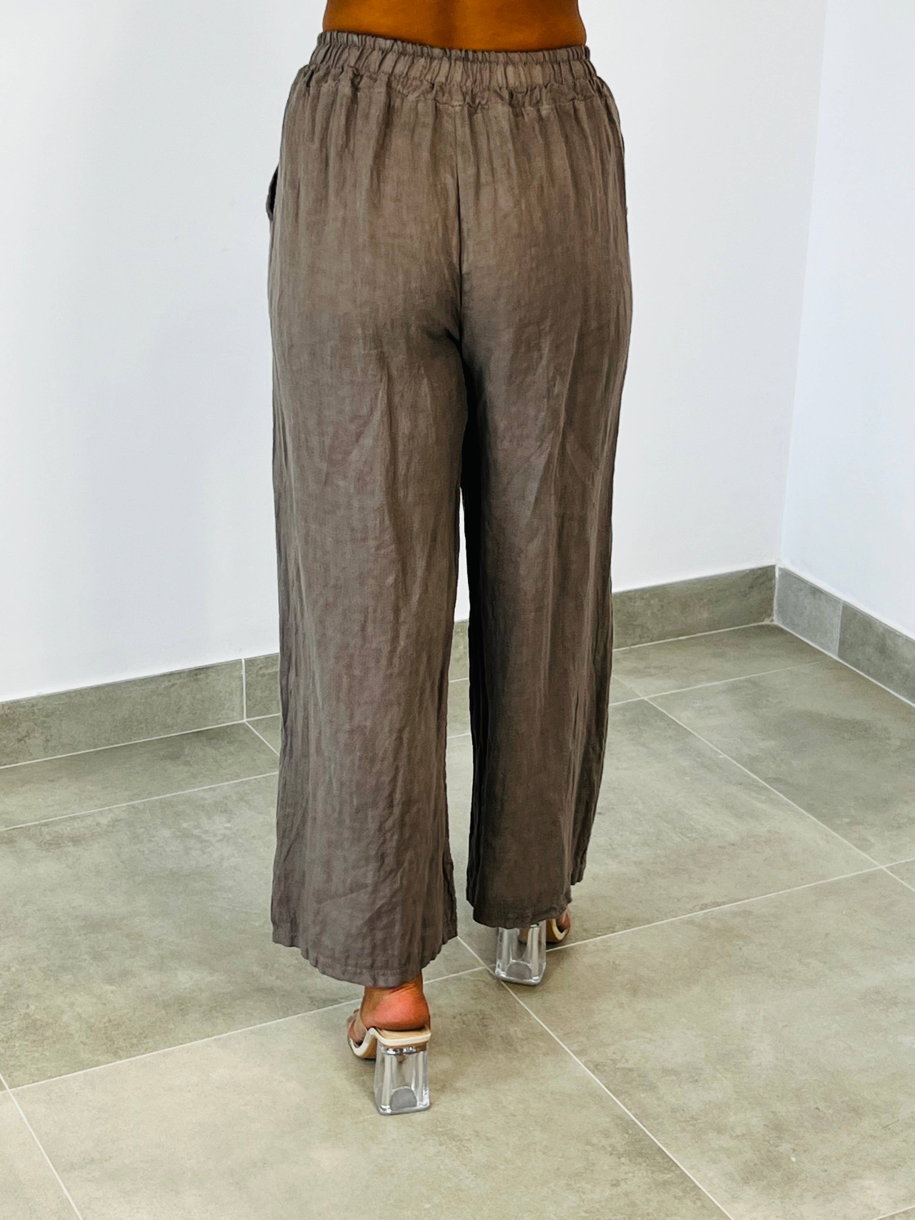 Linen & More - Vente Pantalon – femme - REF 15837 PANTALON DROIT 100 % LIN2