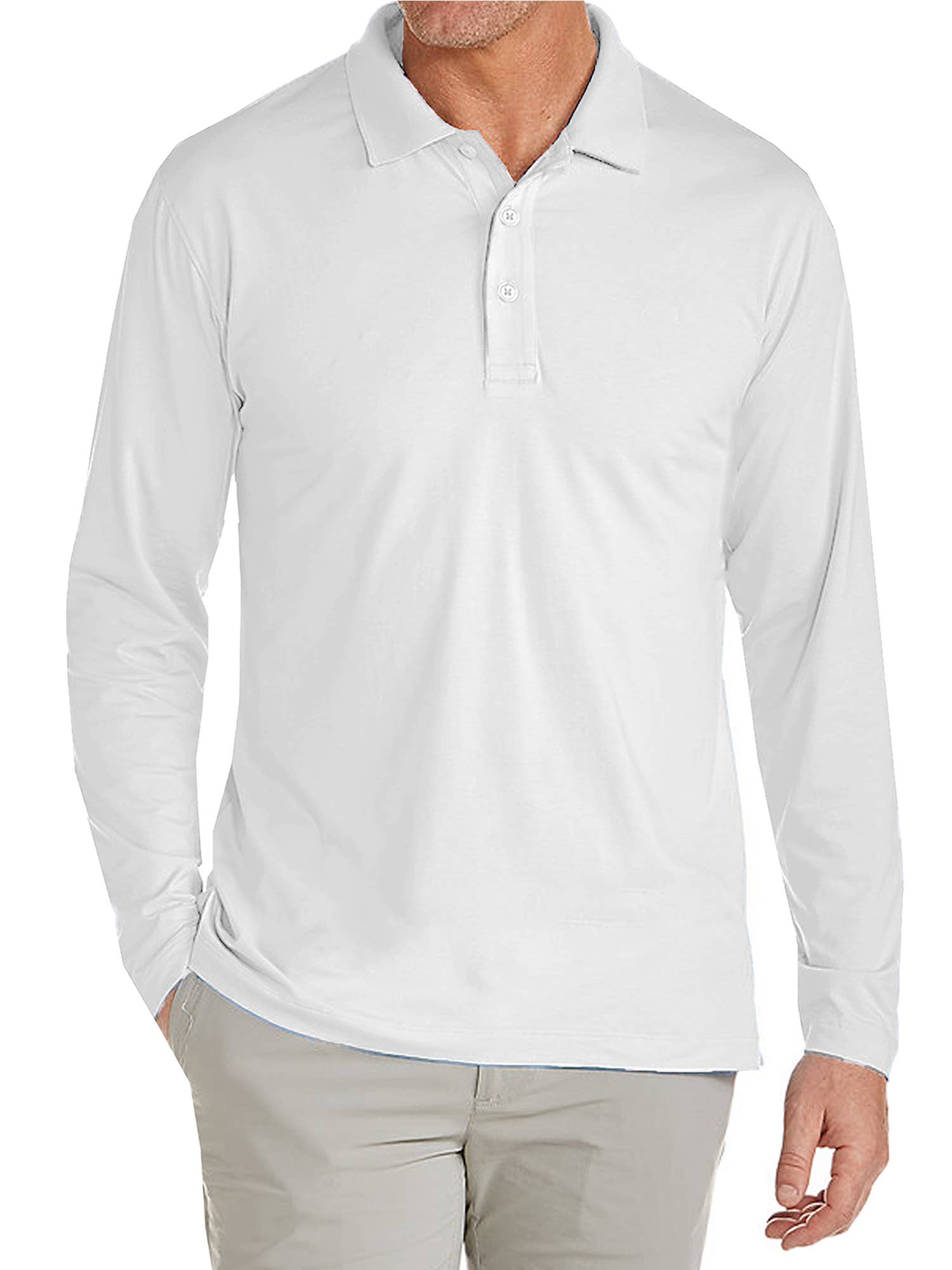 Galaxy By Harvic - Wholesale Polo - Men's - Men's Long Sleeve Polo5