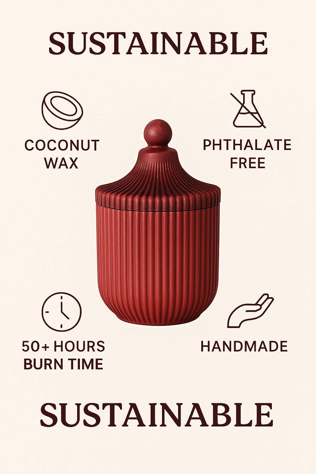 REMOVED BRAND – Großhandel Kerze im Glas / gefüllte Kerze – Nag Champa Räucherkerze – 8 oz Kokoswachs mit Holzdocht2