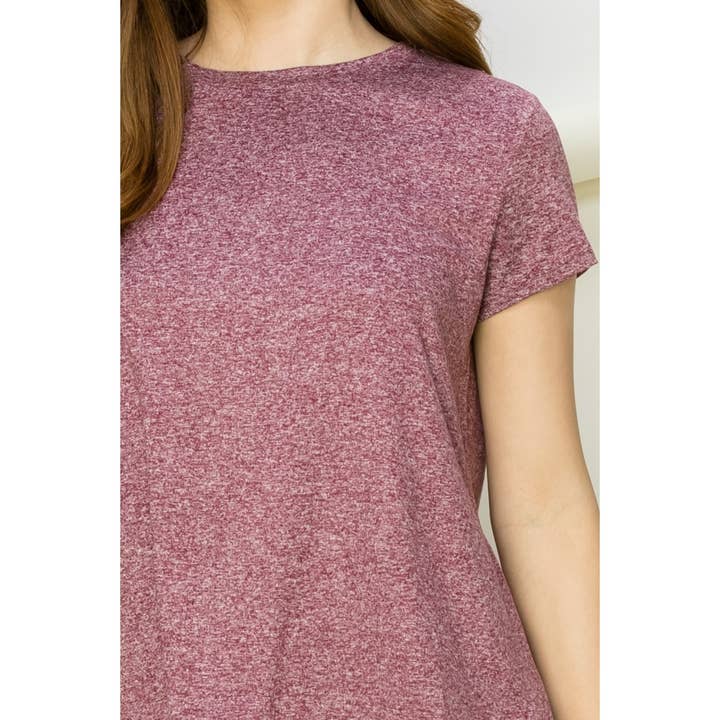 HYFVE - Wholesale Shirt - Women's - DZ22E576-Short Sleeve Open Back Tee