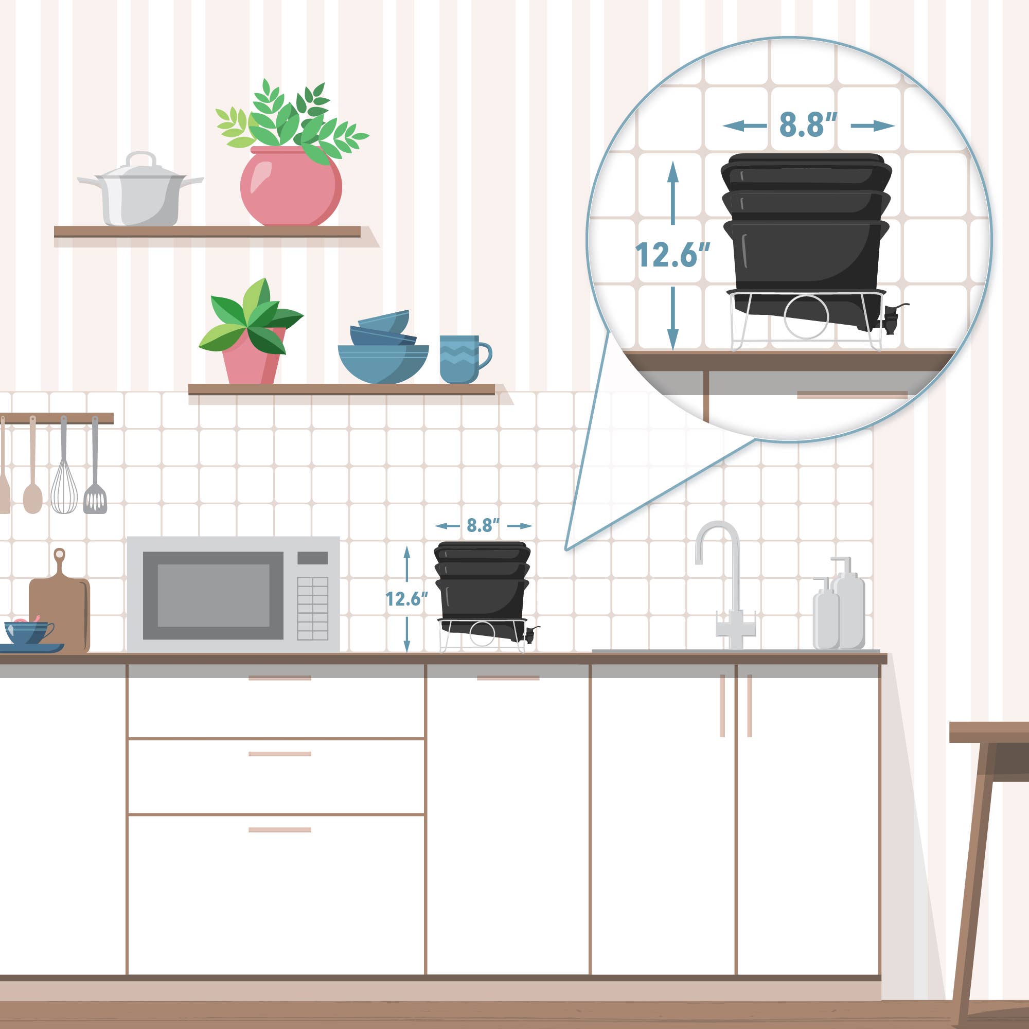 Arcadia Garden Products - Wholesale Garden Tool - Mya Compost Bin - Tan4