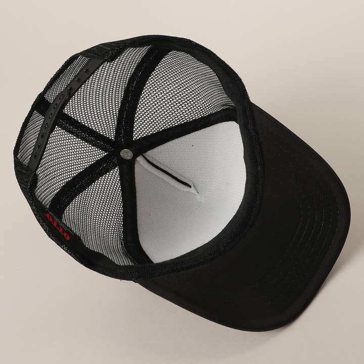 Fashion City – wholesale Truckerkeps – Unisex – Saltig men Söt Textlogotyp Tryckt Mesh Back Truckerkeps4