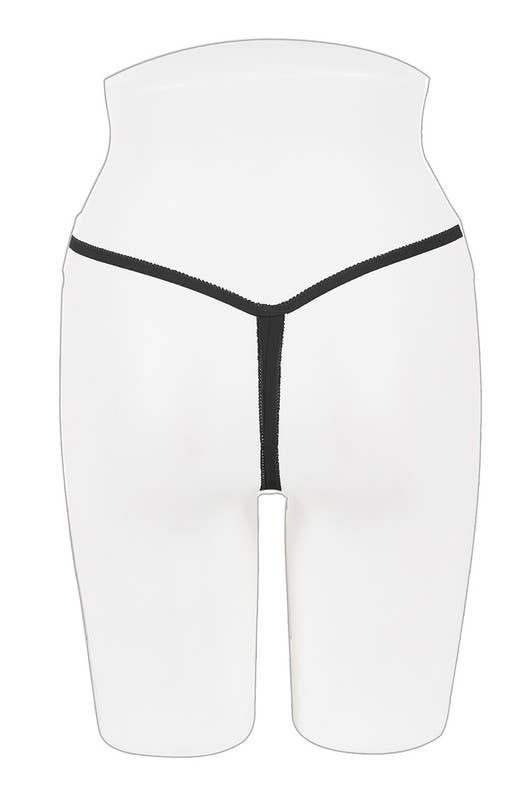 Best Underwear Line - Venta al por mayor Ropa interior - Mujer - Tanga sin entrepierna con forma de mariposa YM-66033-THG4