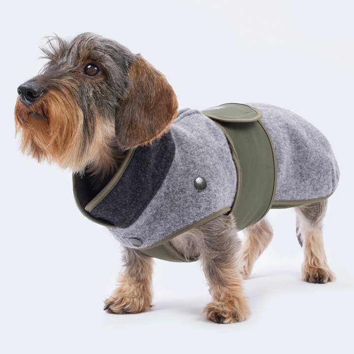 Leopold's Finest for dogs - Wholesale Pet Coat - Dog - Loden coat with removable fleece for dachshunds and small dogs
