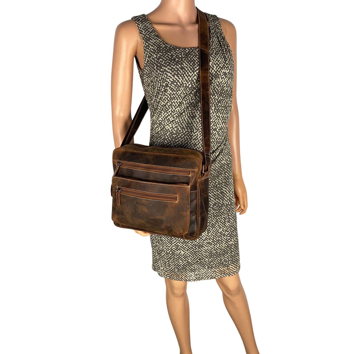 Arrigo – Großhandel Schultertasche – Unisex – Arrigo Unisex Schultertasche aus Büffelleder – 3 Farben4