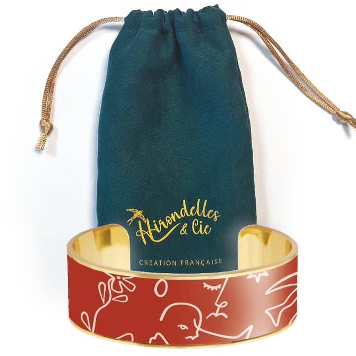 20mm cuff bracelet - Love for wholesale by Hirondelle & Cie