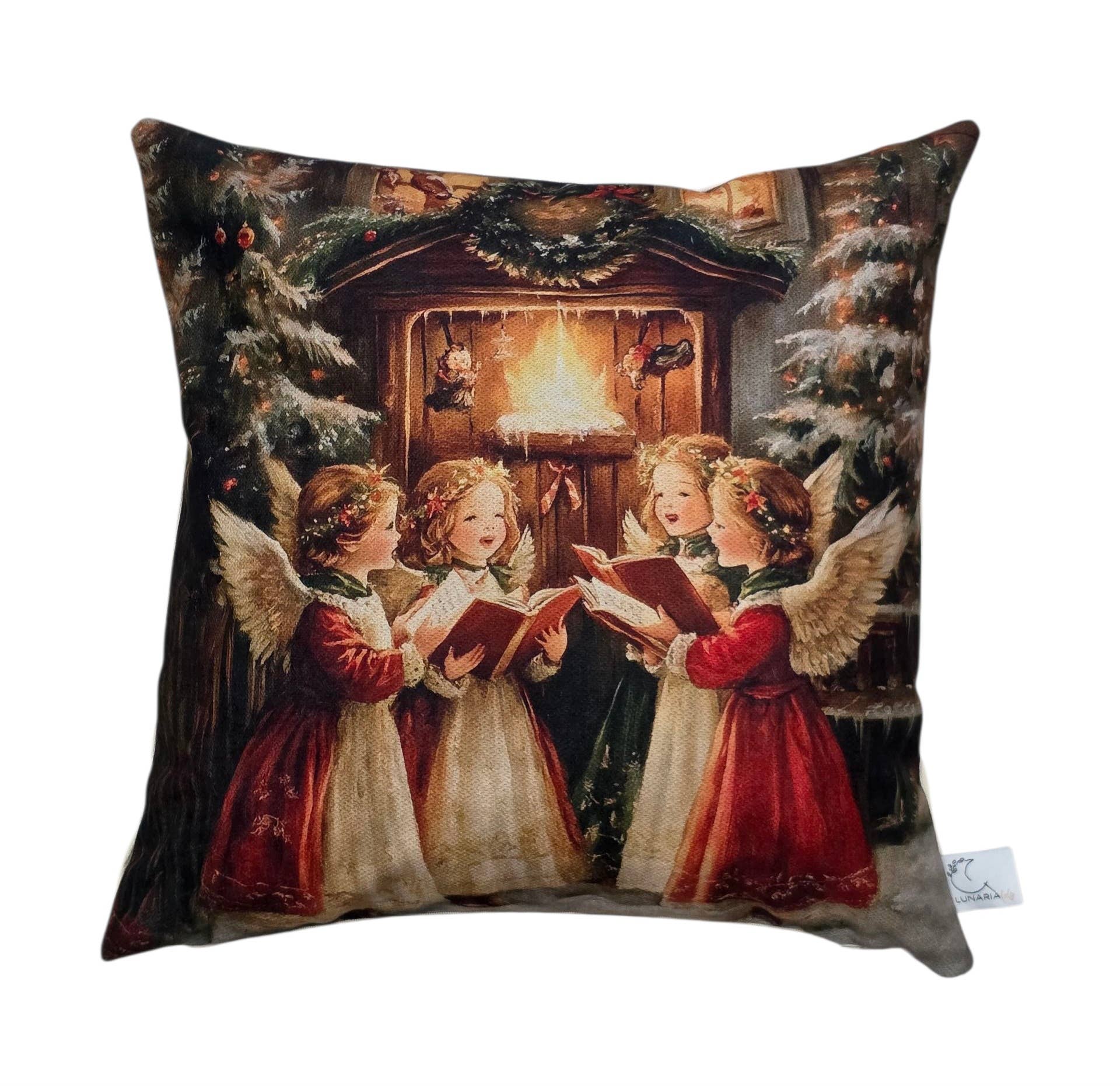 Lunaria Lab – wholesale Dekorativ kudde – Vintage Christmas Family kuddfodral18
