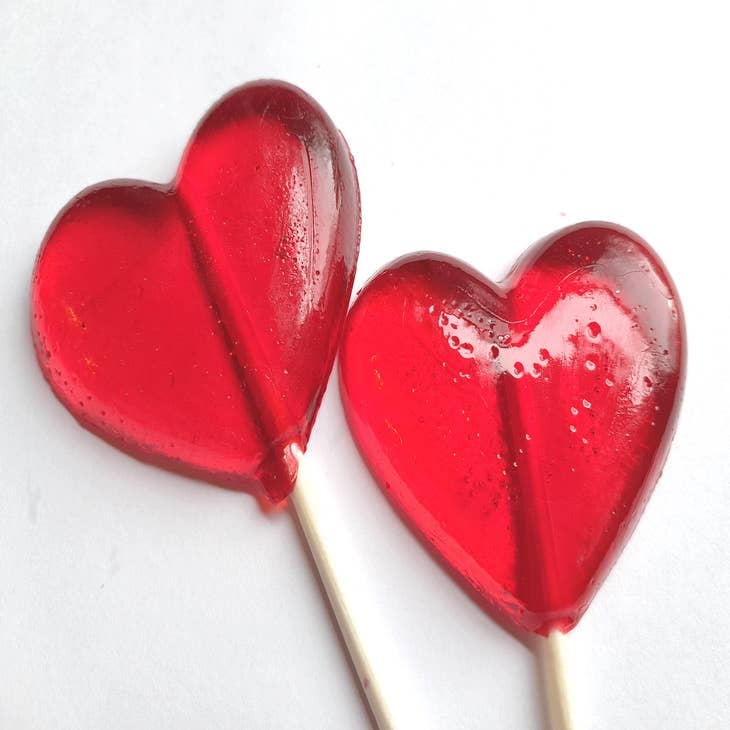 Wholesale Heart Lollipops in Various Colors - Valentine's Day for
