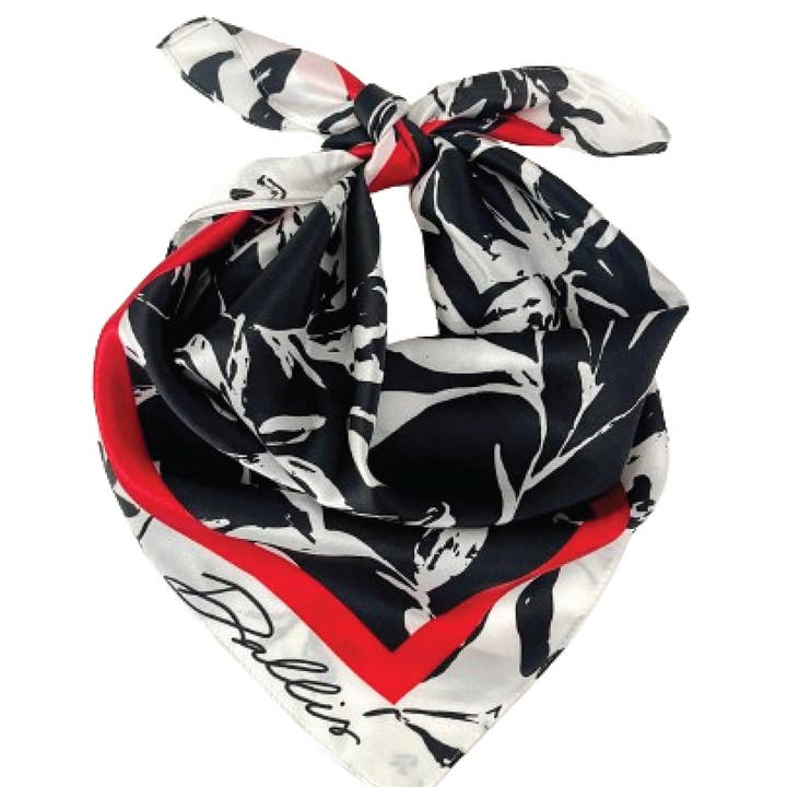 Dallis Foshee Art & Design, LLC - Wholesale Scarf - Women's - Red + Black Gameday Scarf0