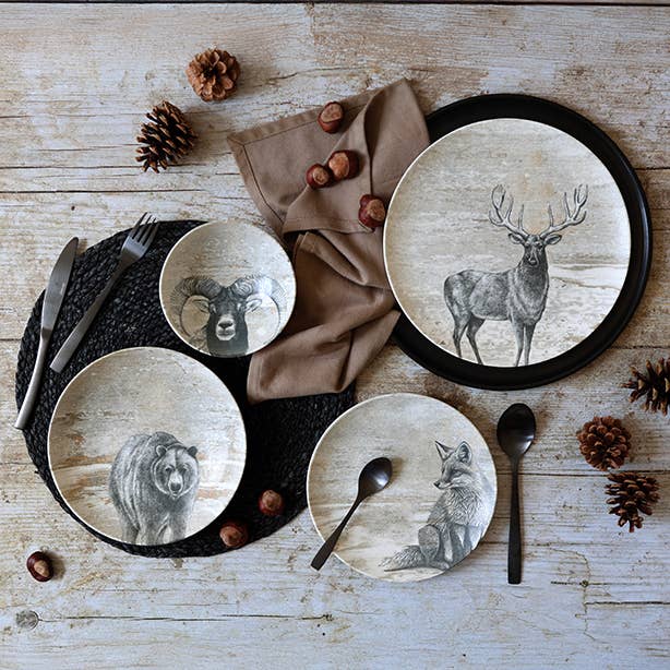 Novastyl – wholesale Dinner plate – Deer 26cm porcelain plate5