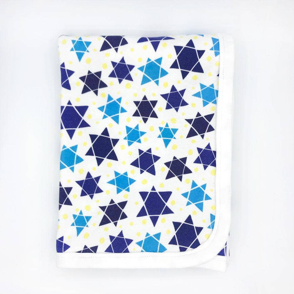 Sunny Day Designs - Wholesale Bedding Blanket - Kids & Baby - Star Of David Organic Cotton Baby Blanket1