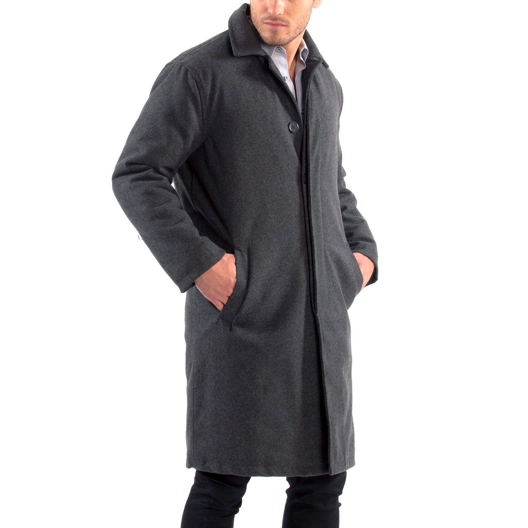 Alpine Swiss – Gabardine - Homem por atacado – Jaqueta masculina Zach na altura do joelho Top Coat Trench Wool Blend Over4
