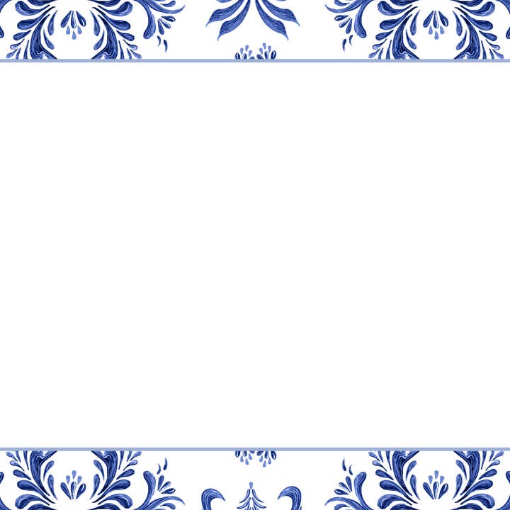 Duncan Sister Designs - Wholesale Stationery/Notecard Set - Blue and White Notecards – Set of 8, USA Made1